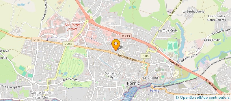 localisation de l'entreprise MADAME CHARLENE BOURREAU  PORNIC