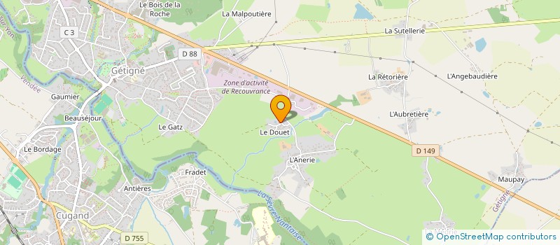 localisation de l'entreprise MADAME CHARLENE BOURRIAUD  GETIGNE