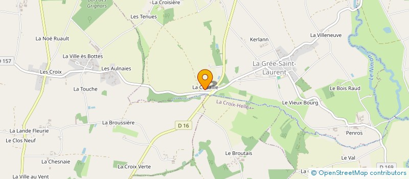 localisation de l'entreprise MADAME CHARLENE BRIEND  LA GREE-SAINT-LAURENT