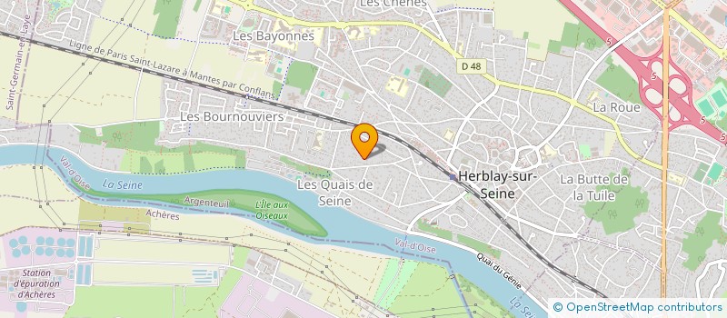 localisation de l'entreprise MADAME CHARLENE BRUCIAFERI  HERBLAY-SUR-SEINE