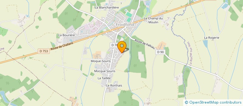 localisation de l'entreprise MADAME CHARLENE BRZOZA  FROIDFOND