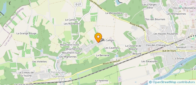 localisation de l'entreprise MADAME CHARLENE BURY  CHISSAY-EN-TOURAINE