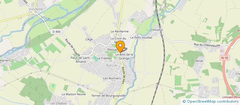 localisation de l'entreprise MADAME CHARLENE CALLUAUD à BALZAC