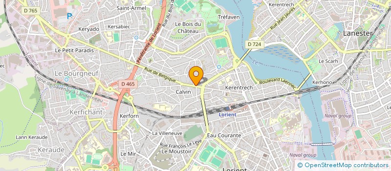 localisation de l'entreprise MADAME CHARLENE CARADEC  LORIENT