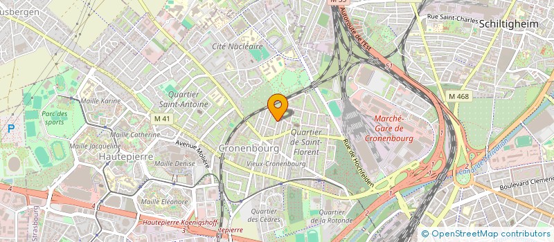 localisation de l'entreprise MADAME CHARLENE CATELAIN  STRASBOURG