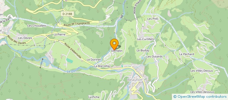 localisation de l'entreprise MADAME CHARLENE CAUSSANEL  BEAUFORT