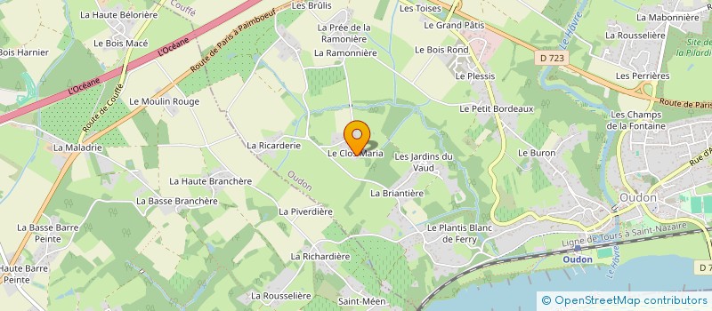 localisation de l'entreprise MADAME CHARLENE CELERAU  OUDON