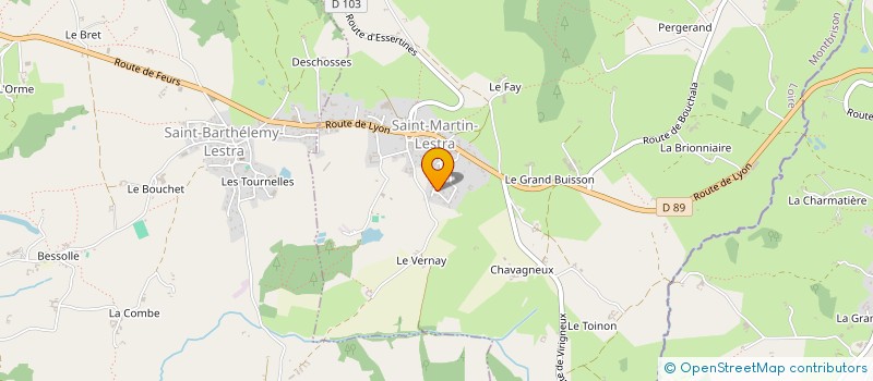 localisation de l'entreprise MADAME CHARLENE CHAMBRY  SAINT-MARTIN-LESTRA