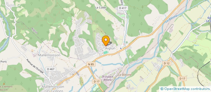 localisation de l'entreprise MADAME CHARLENE CHARABOT  AIGLUN