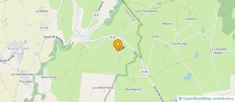 localisation de l'entreprise MADAME CHARLENE CHASSAING  AULHAT-FLAT