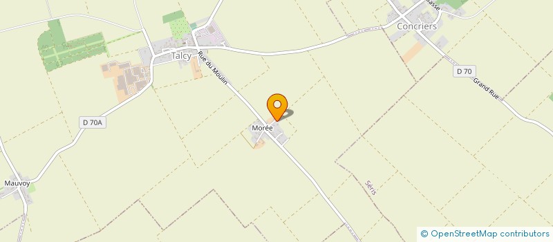 localisation de l'entreprise MADAME CHARLENE CHEVEREAU  TALCY