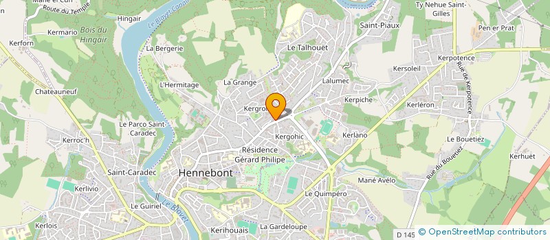 localisation de l'entreprise MADAME CHARLENE COUILLAUD  HENNEBONT