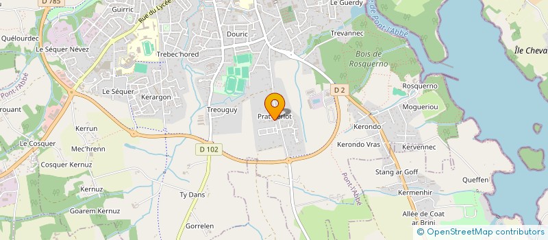 localisation de l'entreprise MADAME CHARLENE COURANT  PONT-L'ABBE