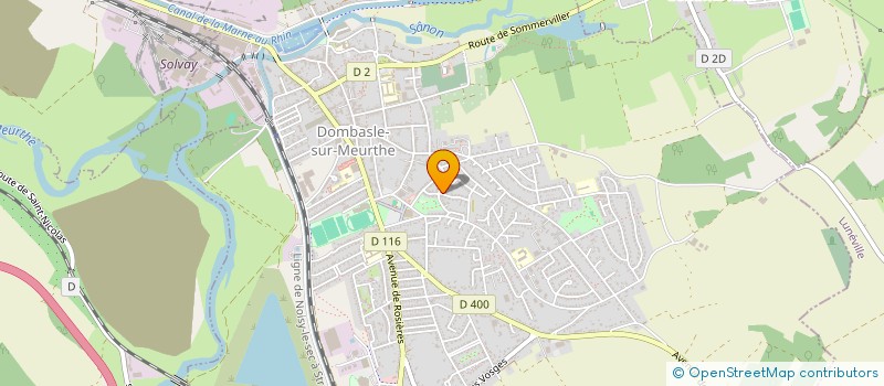 localisation de l'entreprise MADAME CHARLENE CRETEAU  DOMBASLE-SUR-MEURTHE