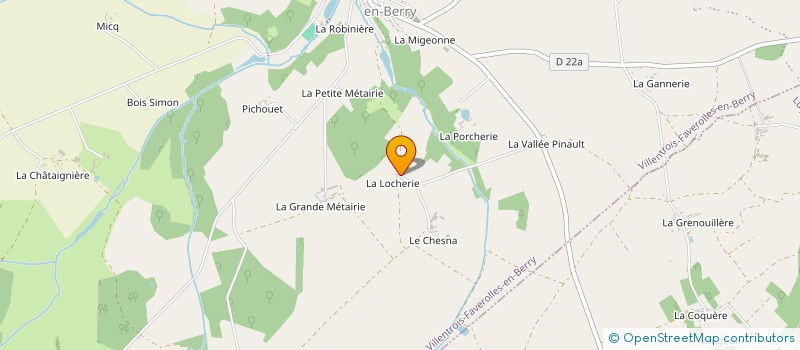 localisation de l'entreprise MADAME CHARLENE DAGUENET à VILLENTROIS-FAVEROLLES-EN-BERRY