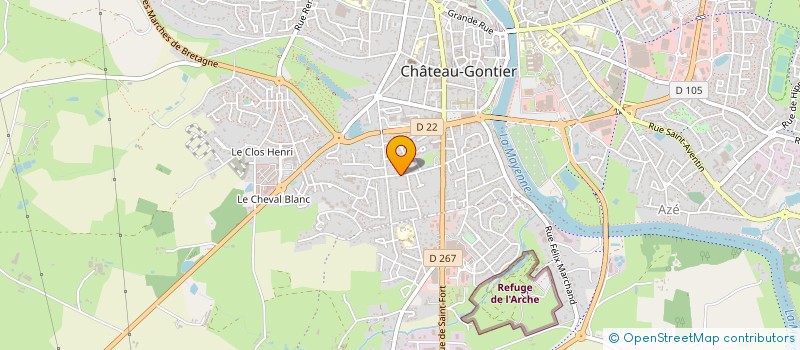 localisation de l'entreprise MADAME CHARLENE DANSAULT à CHATEAU-GONTIER-SUR-MAYENNE