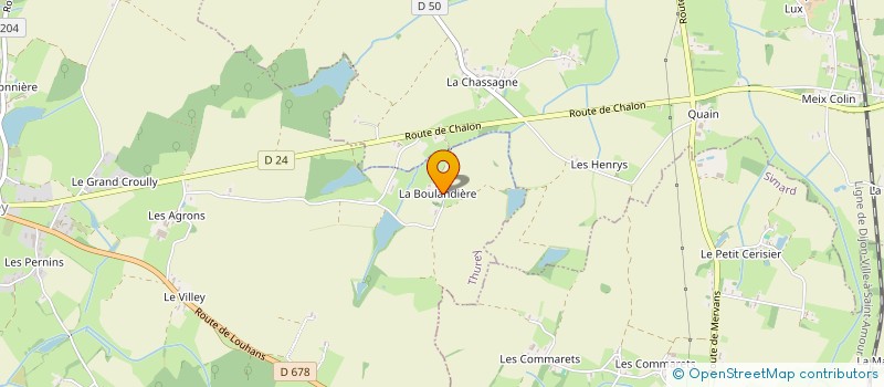 localisation de l'entreprise MADAME CHARLENE DARGAUD  THUREY