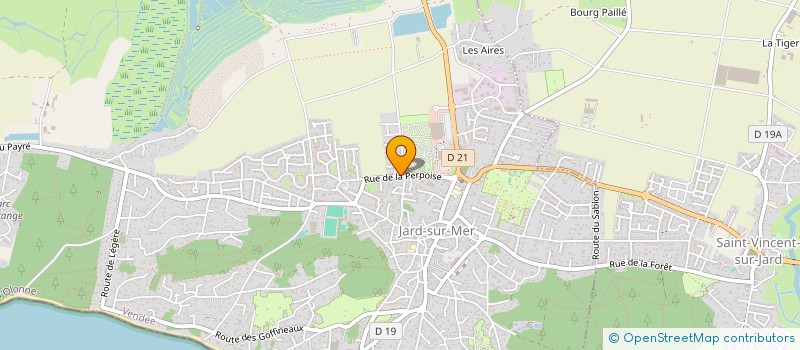 localisation de l'entreprise MADAME CHARLENE DAVID  JARD-SUR-MER