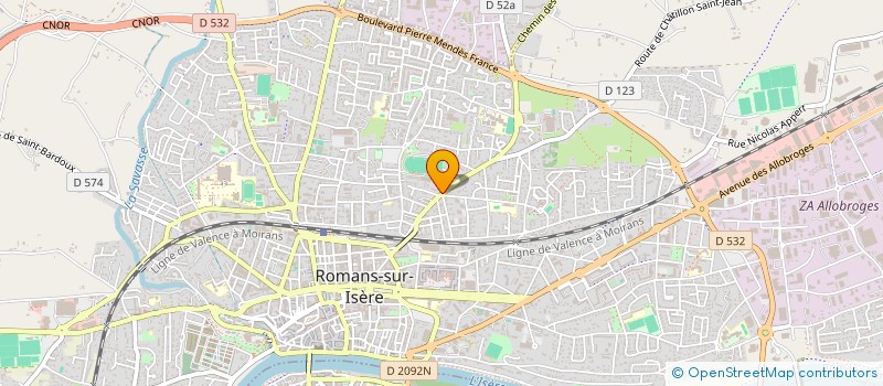 localisation de l'entreprise MADAME CHARLENE DERLY  ROMANS-SUR-ISERE