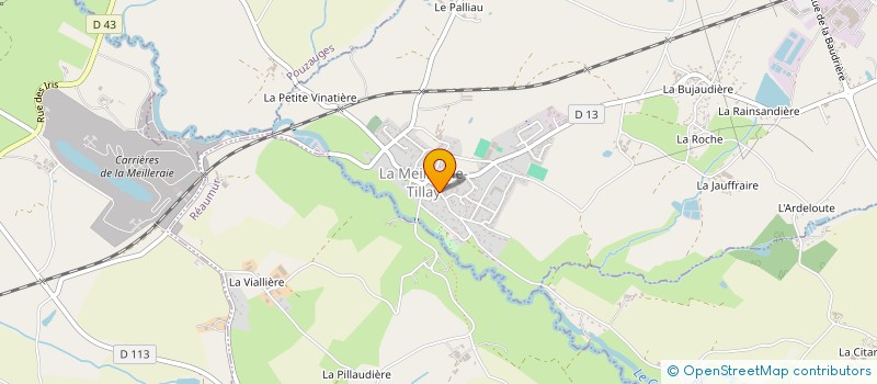 localisation de l'entreprise MADAME CHARLENE DESMARIS à LA MEILLERAIE-TILLAY