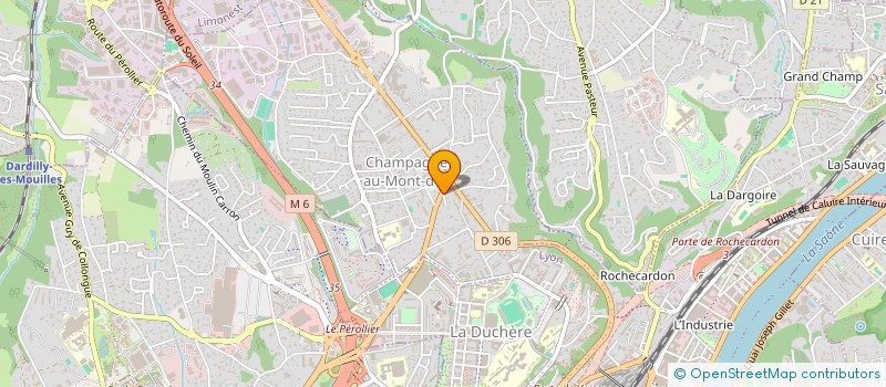 localisation de l'entreprise MADAME CHARLENE DEVAUX  CHAMPAGNE-AU-MONT-D'OR