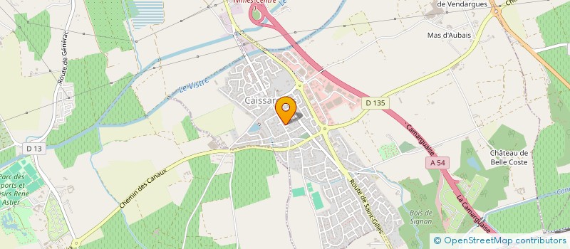 localisation de l'entreprise MADAME CHARLENE DOMBLIDES  CAISSARGUES