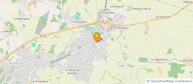 localisation de l'entreprise MADAME CHARLENE DOUSSET  CHAUMES-EN-RETZ