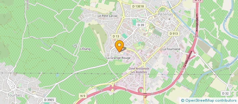 localisation de l'entreprise MADAME CHARLENE DUBOIS  PEZENAS