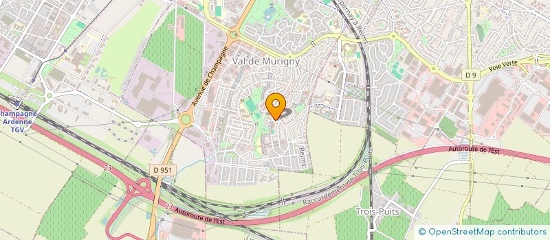 localisation de l'entreprise MADAME CHARLENE DUGUET  REIMS