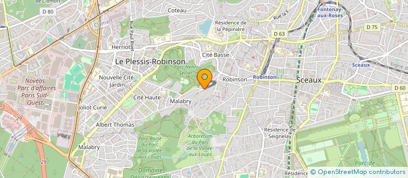 localisation de l'entreprise MADAME CHARLENE DURAND  LE PLESSIS-ROBINSON