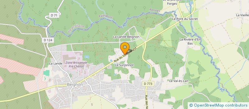 localisation de l'entreprise MADAME CHARLENE EVEILLAU  BEIGNON