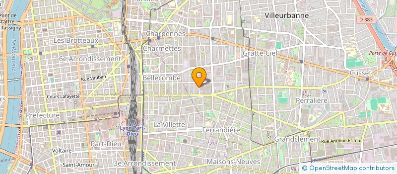 localisation de l'entreprise MADAME CHARLENE FALBO  VILLEURBANNE