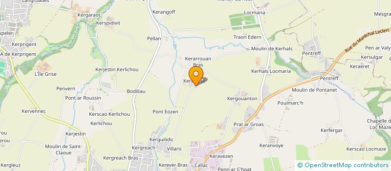 localisation de l'entreprise MADAME CHARLENE FAUDOT  PLABENNEC