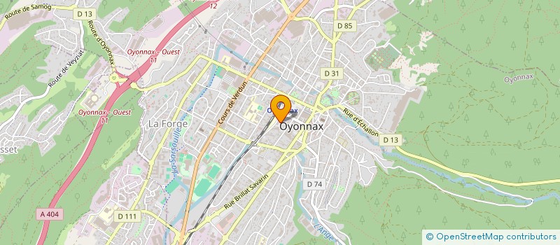 localisation de l'entreprise MADAME CHARLENE FAURE  OYONNAX