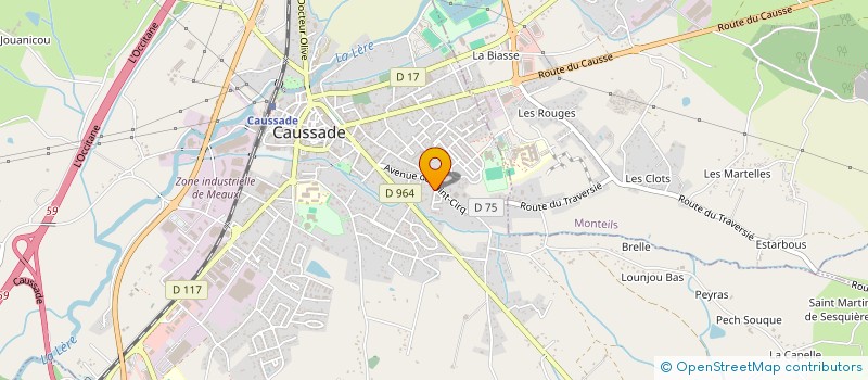 localisation de l'entreprise MADAME CHARLENE FAURE  CAUSSADE