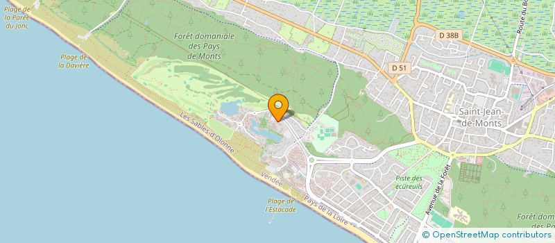 localisation de l'entreprise MADAME CHARLENE FERREIRA  SAINT-JEAN-DE-MONTS