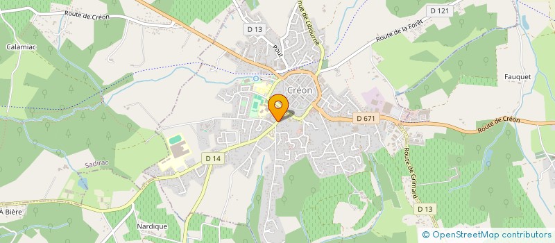 localisation de l'entreprise MADAME CHARLENE FONTAN  CREON