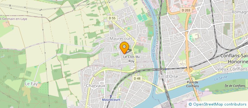 localisation de l'entreprise MADAME CHARLENE FRAYSSINET  MAURECOURT