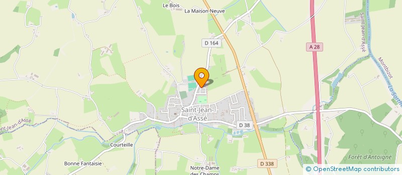 localisation de l'entreprise MADAME CHARLENE FRETAULT  SAINT JEAN D'ASSE