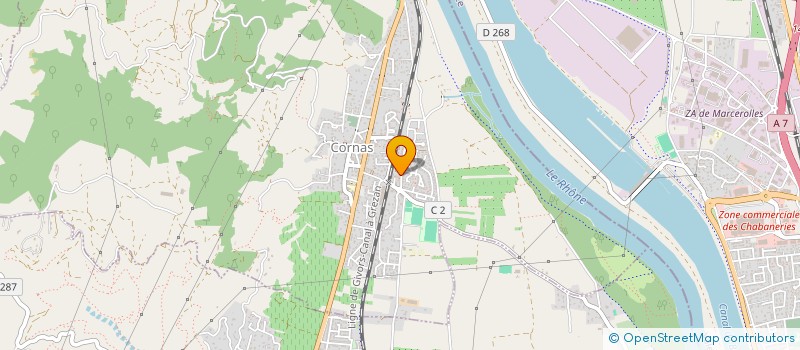 localisation de l'entreprise MADAME CHARLENE GAILLARD  CORNAS