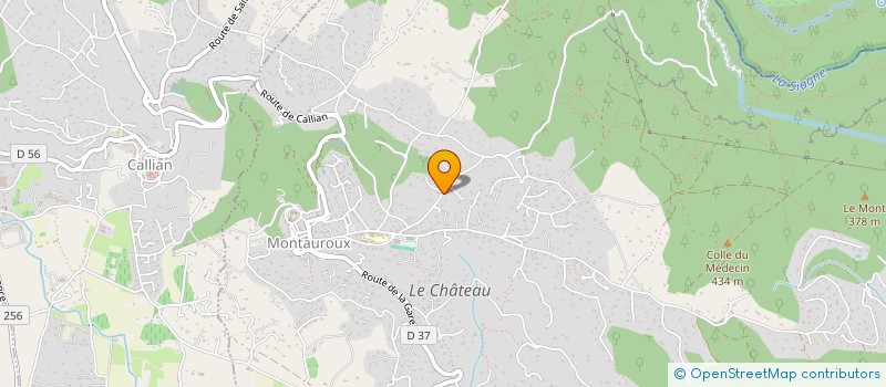 localisation de l'entreprise MADAME CHARLENE GARCIA  MONTAUROUX