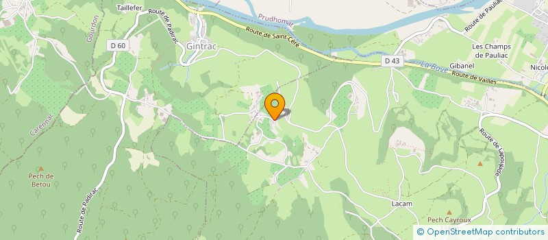 localisation de l'entreprise MADAME CHARLENE GAY  LOUBRESSAC