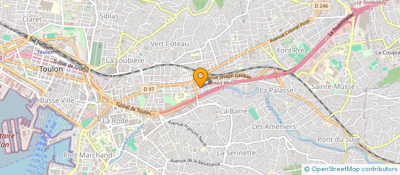 localisation de l'entreprise MADAME CHARLENE GIOVANNONI  TOULON