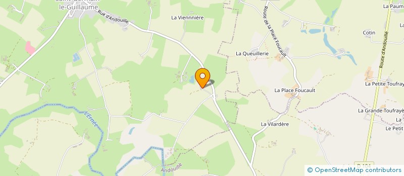 localisation de l'entreprise MADAME CHARLENE GIRARD  ST GERMAIN LE GUILLAUME