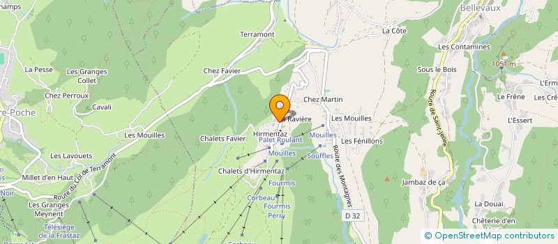 localisation de l'entreprise MADAME CHARLENE GIRARD  BELLEVAUX