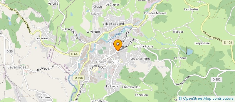 localisation de l'entreprise MADAME CHARLENE GIRODET à COURS