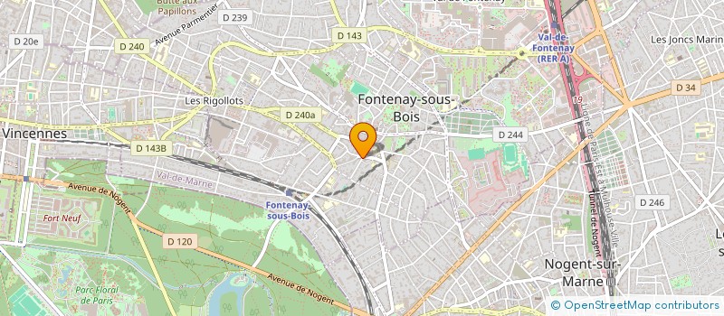 localisation de l'entreprise MADAME CHARLENE GOMA à FONTENAY-SOUS-BOIS