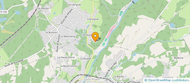 localisation de l'entreprise MADAME CHARLENE GOMEZ  SAINT-PRIEST-TAURION