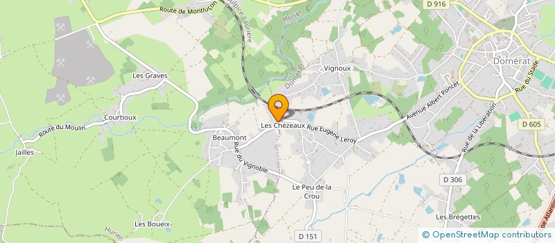 localisation de l'entreprise MADAME CHARLENE GONCALVES à MONTLUCON