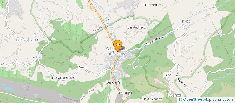 localisation de l'entreprise MADAME CHARLENE GONZALEZ à EVENOS